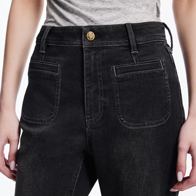 ONLY Women's French Retro High-Waist Flare Jeans