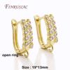 18K Gold Plated Anti-Allergy Basic Ear Wire Hook Earring Clasps Shvenzy Accessories Handmade DIY Women's Earring Making Fittings