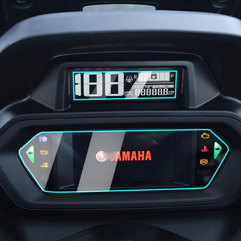 

Защитная пленка для приборной панели мотоцикла, Набор из 2 штук, Совместима с Yamaha XMAX 250 (2022~) 8BK-SG70J