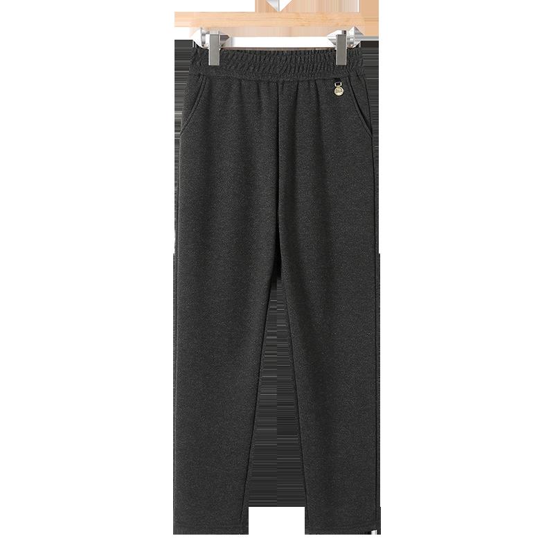 

Stylish High-Waisted Stretchy Casual Pants for Middle-Aged and Elderly - Spring, Autumn, Winter Long Straight-Legged Design L (80-100 kg)