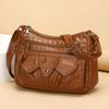 Women's Bag Retro Large Capacity Shoulder Bag Multi-Layer Crossbody Bag Soft Leather Mother Bag