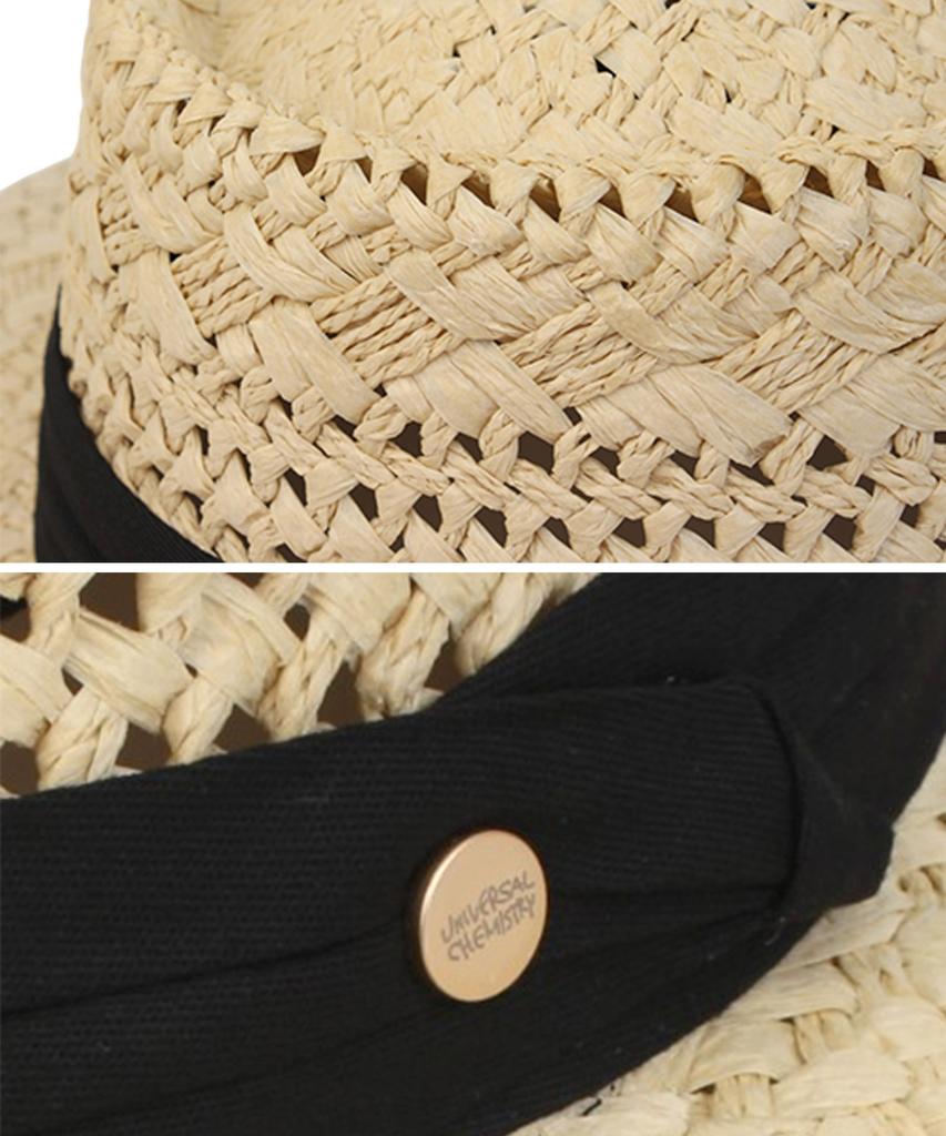Yunibeosyeolkemiseuteuli Sanjose Bk Line Beige Panama Hat Panama Hat