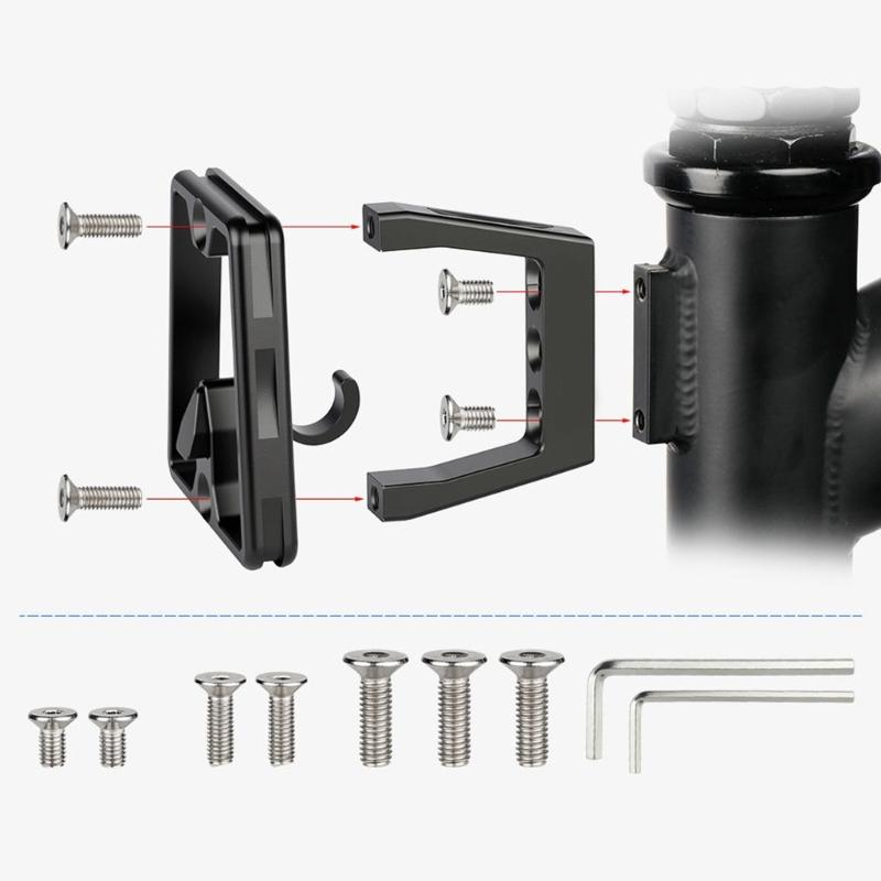 Folding Bicycles Front Carriers Adapter Folding Front Bracket Aluminum Bicycles Bag Rack Mount Base for Folding Bicycles