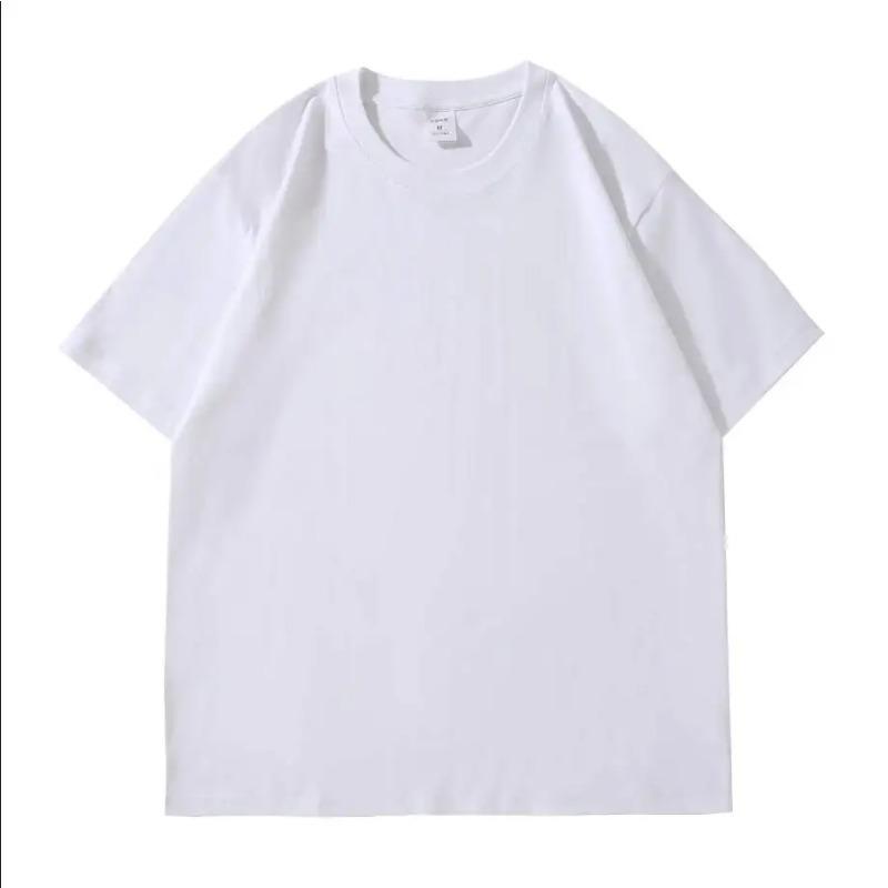 

Men s Tshirt Medium Sleeve Loose Cotton Five-sleeve Fashion White T-shirt for Male Round Collar Tops Tshirt S