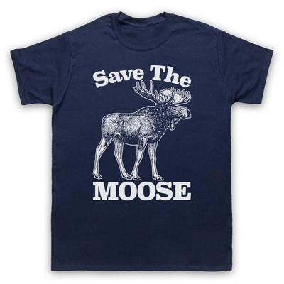 Save The Moose Animal Rights Protest Slogan Mens And Womens T-Shirt