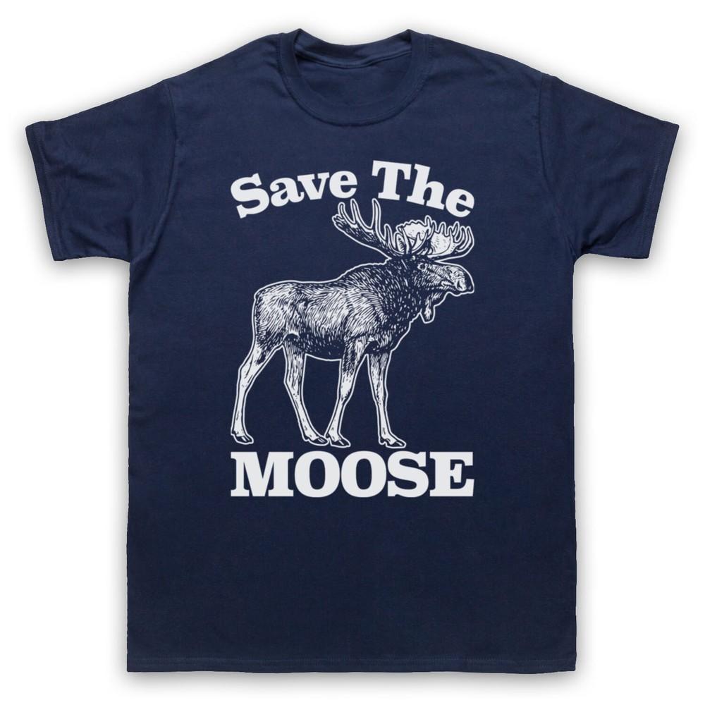 Save The Moose Animal Rights Protest Slogan Mens And Womens T-Shirt S