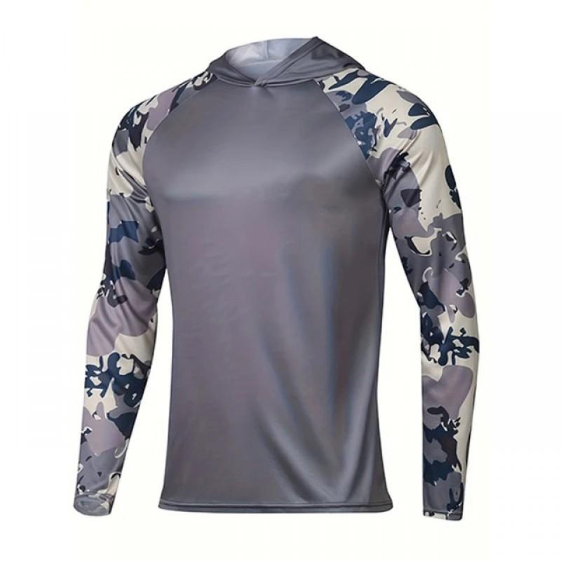 Fishing Clothes Sun-proof Long-sleeved UV Protection Hooded Upf50+