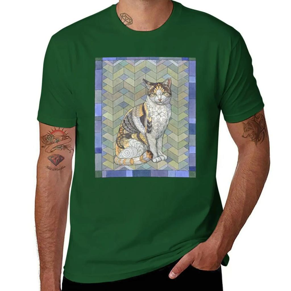 Calico Cat T-Shirt oversized oversizeds mens vintage t shirts