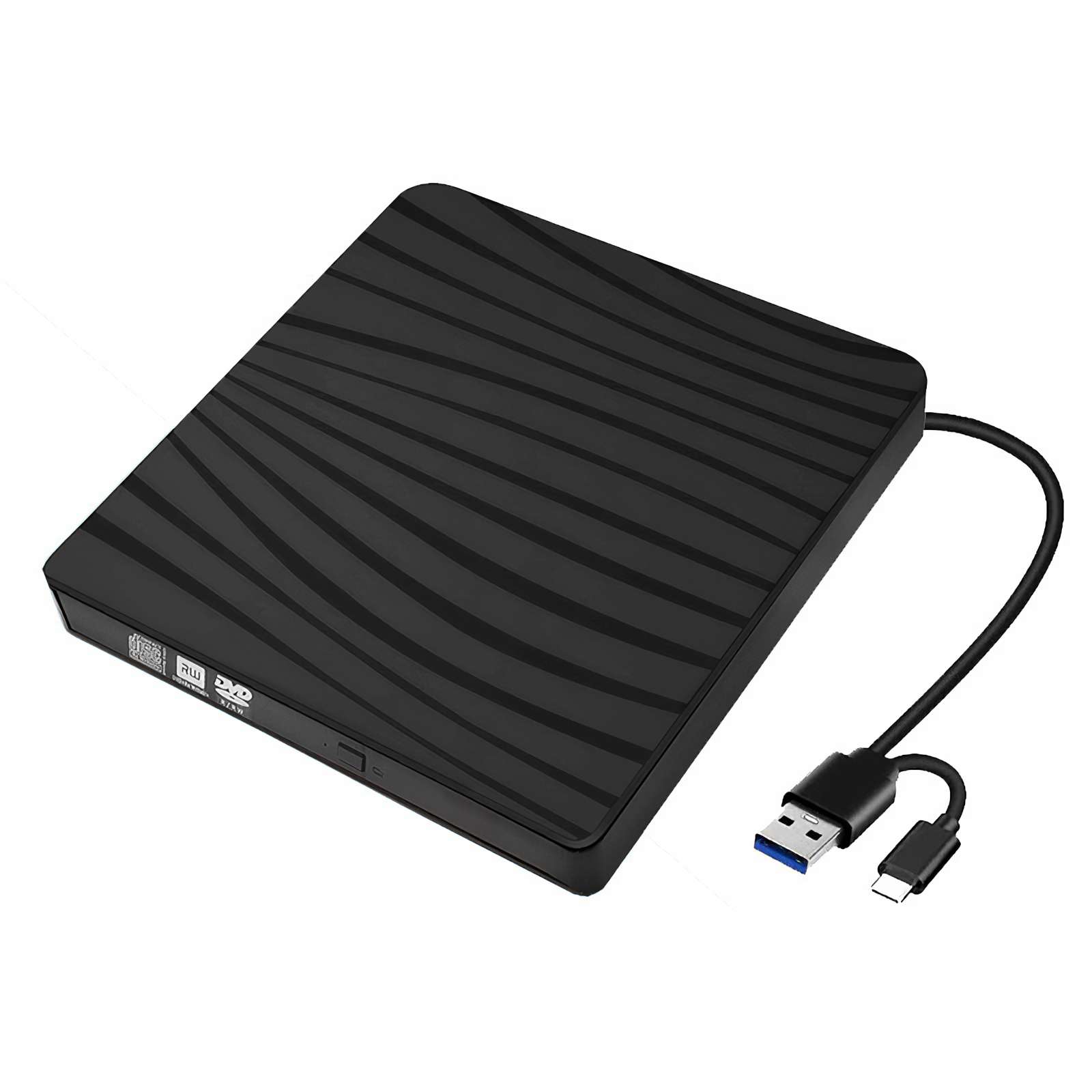 TYPE-C/USB3.0 dual interface mobile recording optical drive DVD-RW external laptop optical drive