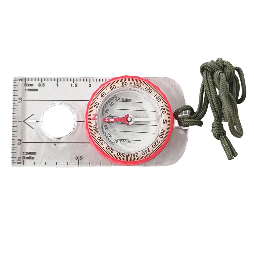 Luminous Compass for Expedition Shockproof Outdoor Adventure Warehouse Compass High Accuracy Multifunctional for Hiking Survival