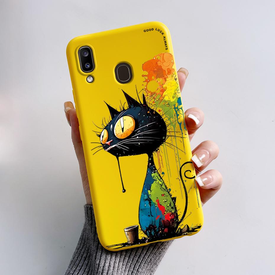 Case For Samsung Galaxy A20 A20e A20s Case Stylish Painted Soft TPU Phone Case For Samsung A20 A 20 20s 20e A205 A202 A207 Cover