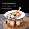Multifunctional Stainless Steel Egg Steaming Rack with High-Leg Pot and Small Tray