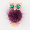 Crystal Owl Car Air Freshener Diamond Villus Owl Car Perfume Air Vent Clip Auto Accessories Interior Woman Aromatherapy Ornament