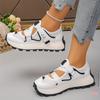 Women's Summer Breathable Mesh Slip-On Sneakers with Adjustable Hook-and-Loop Straps Lightweight Comfortable Casual Shoes