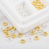 10pcs 20pcs Brass End Bead Tip Double Holes Connector Rings End Caps Dia.5.3mm for Necklace Bracelet Jewelry Making Accessories