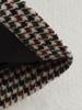 Spring 2025 European & American Women's Fashion Suit: Blazer & Houndstooth Pleated Skirt Set