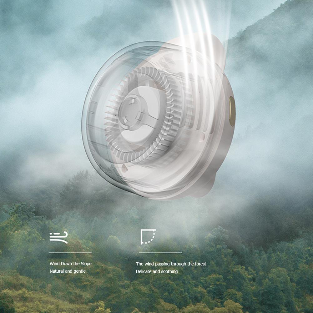 Hanging Waist Fan Multifunctional Waist Clip Fans 3-speed Adjustable USB Rechargeable Mute Motor Comfortable Outdoor Accessories