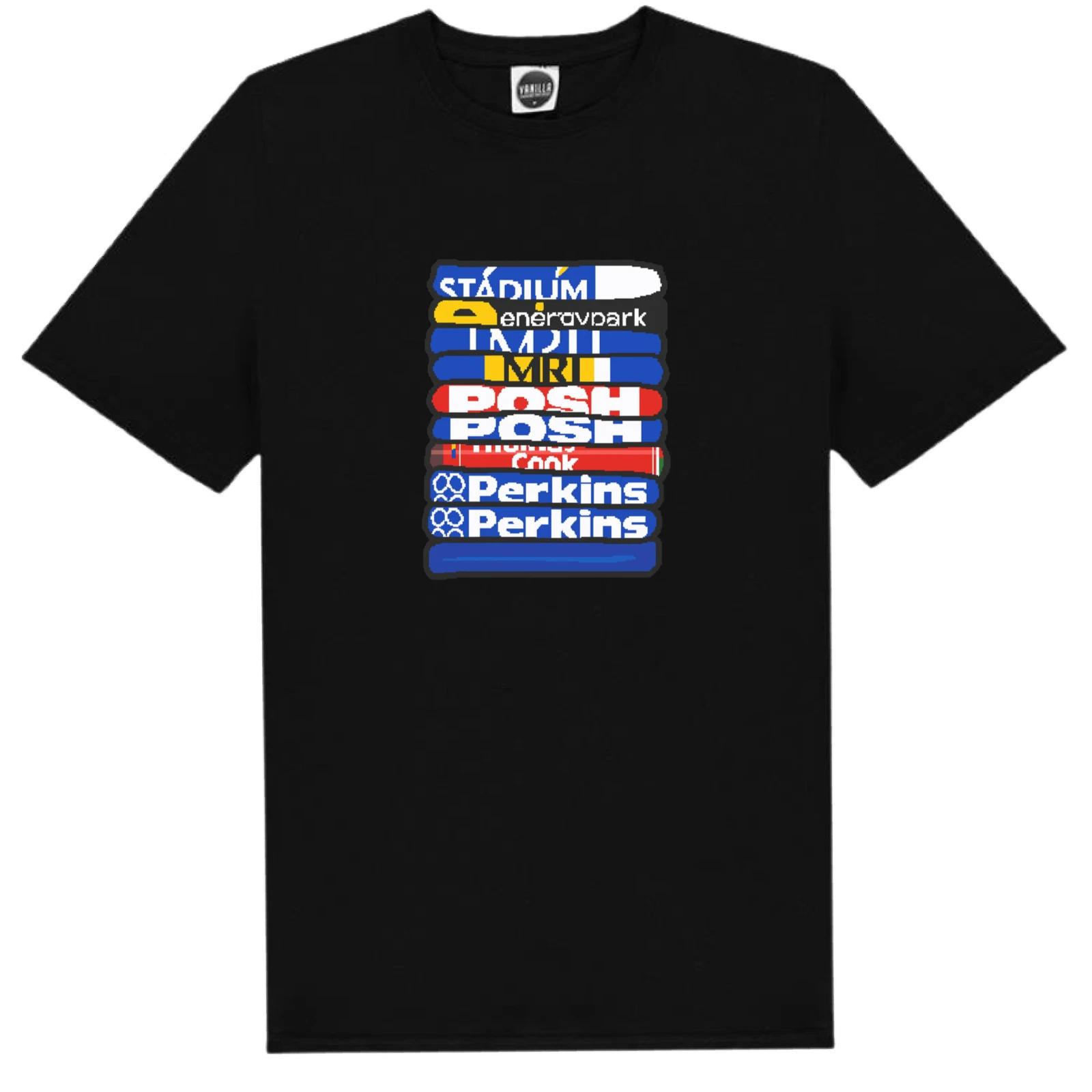 Peterborough United FC T-Shirt Old Shirts Of The Past Style Shirt Fan Art M