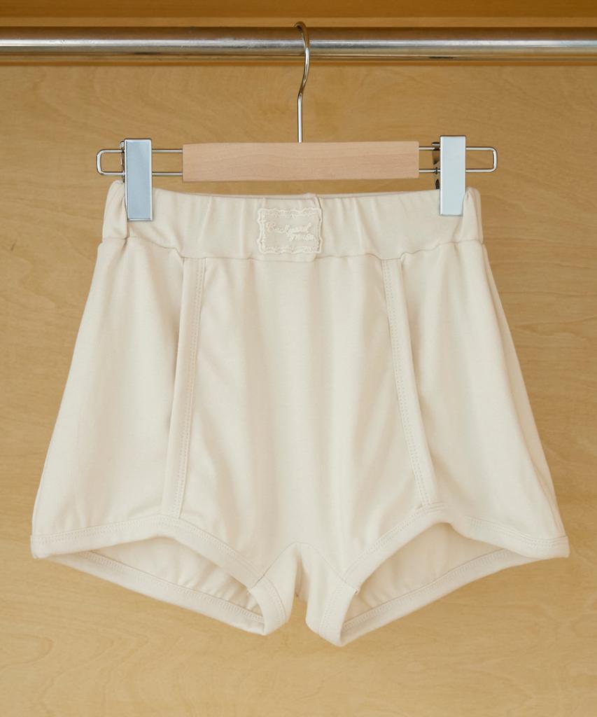 BAEGYADEUMYUJEU Rib Logo Shorts (Ivory)