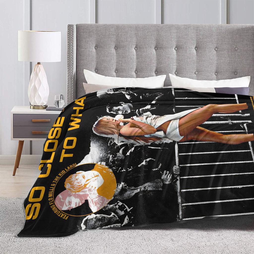 Tate McRae So Close To What Flannel Blanket Soft Bedding Throws for Couch Chair Travel Office Fluffy Bedspread Sofa Bed Cover