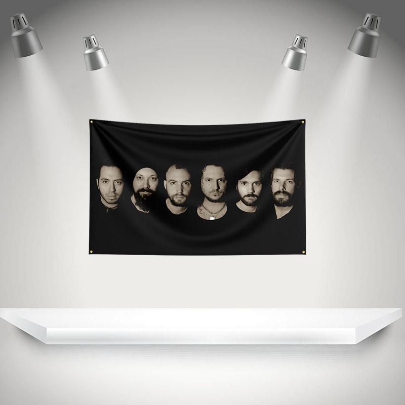 THE H-Haken Flag Rock Music Band Banner HD Printing Tapestry Exhibition, Music Band Fans, Garage Decor