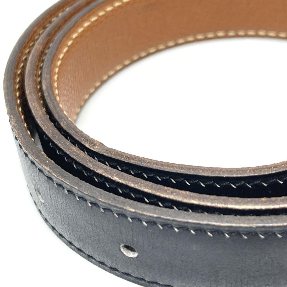 HERMES Belt only Reversible belt for bottoms belt Boxcalf / Epsom Black/Brown