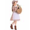 Kinder Mädchen Drama Pastorale Bauernhof Blumen Blumig Dienstmädchenkleid Weißes Schürzenhut-Set Halloween Cosplay Kostüme Rollenspiel Outfit