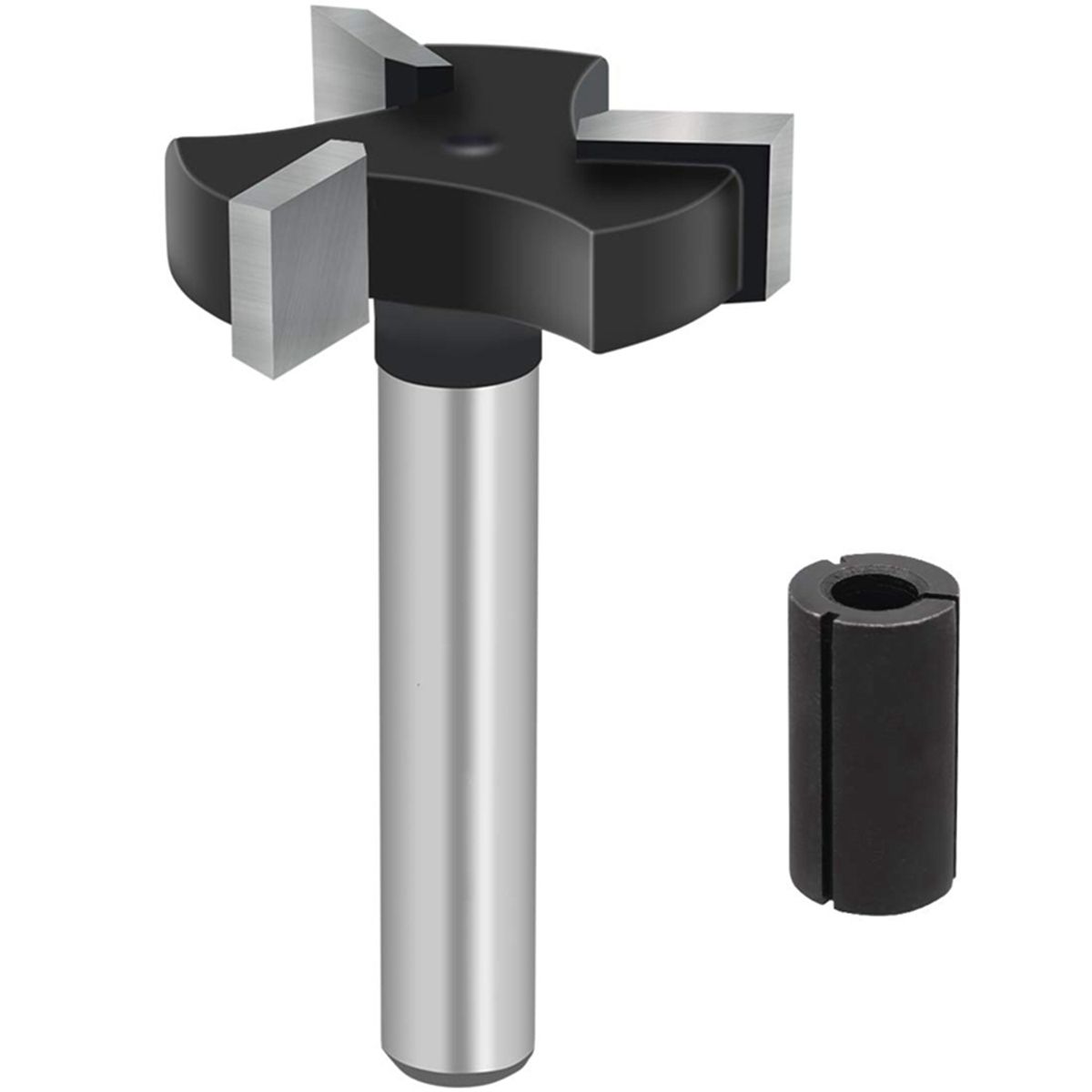 

Slab Flattening Carbide Tipped Shank CNC Router Bit Spoilboard Woodworking Tool чёрный