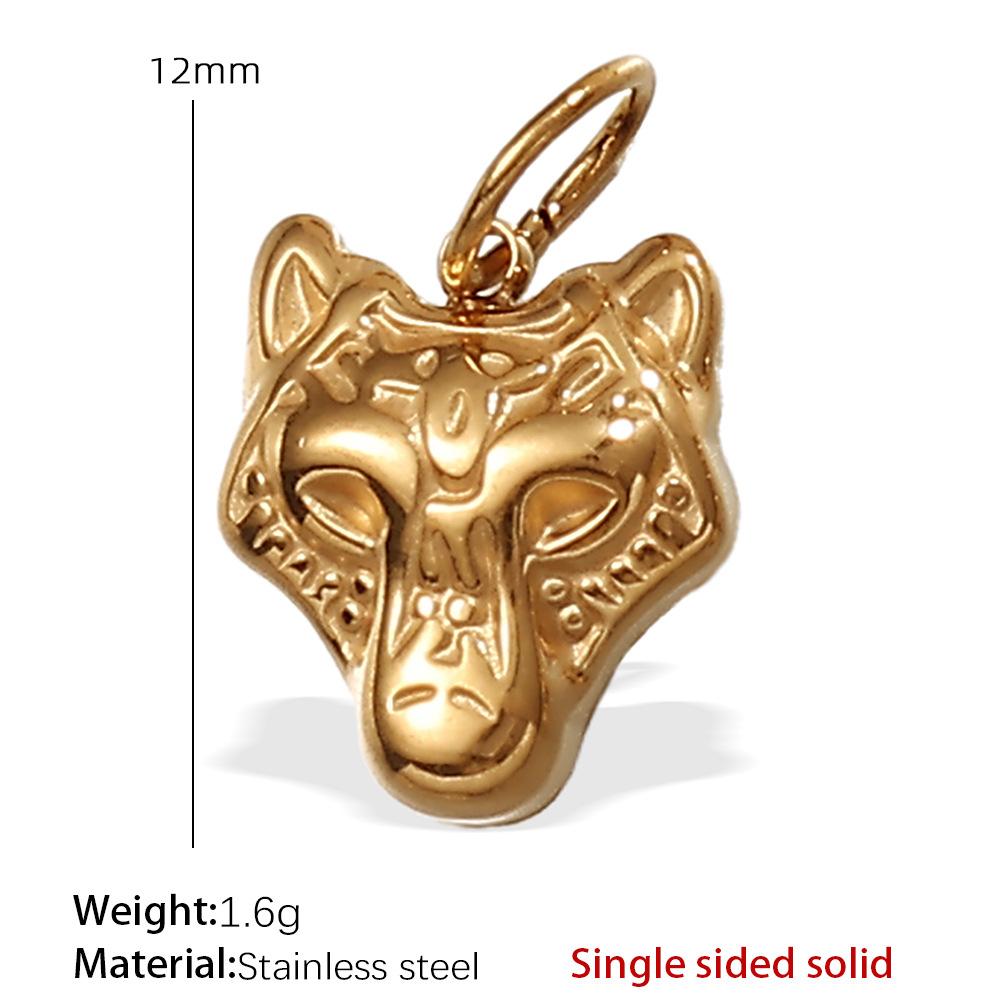 European and American creative colorful and diverse DIY pendant stainless steel plated 18K gold versatile pendant collection