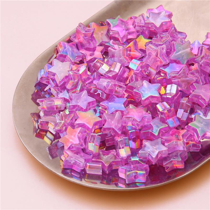 Acrylic Plated Color Beads for DIY Jewelry: Earrings, Bracelets, and Accessories.