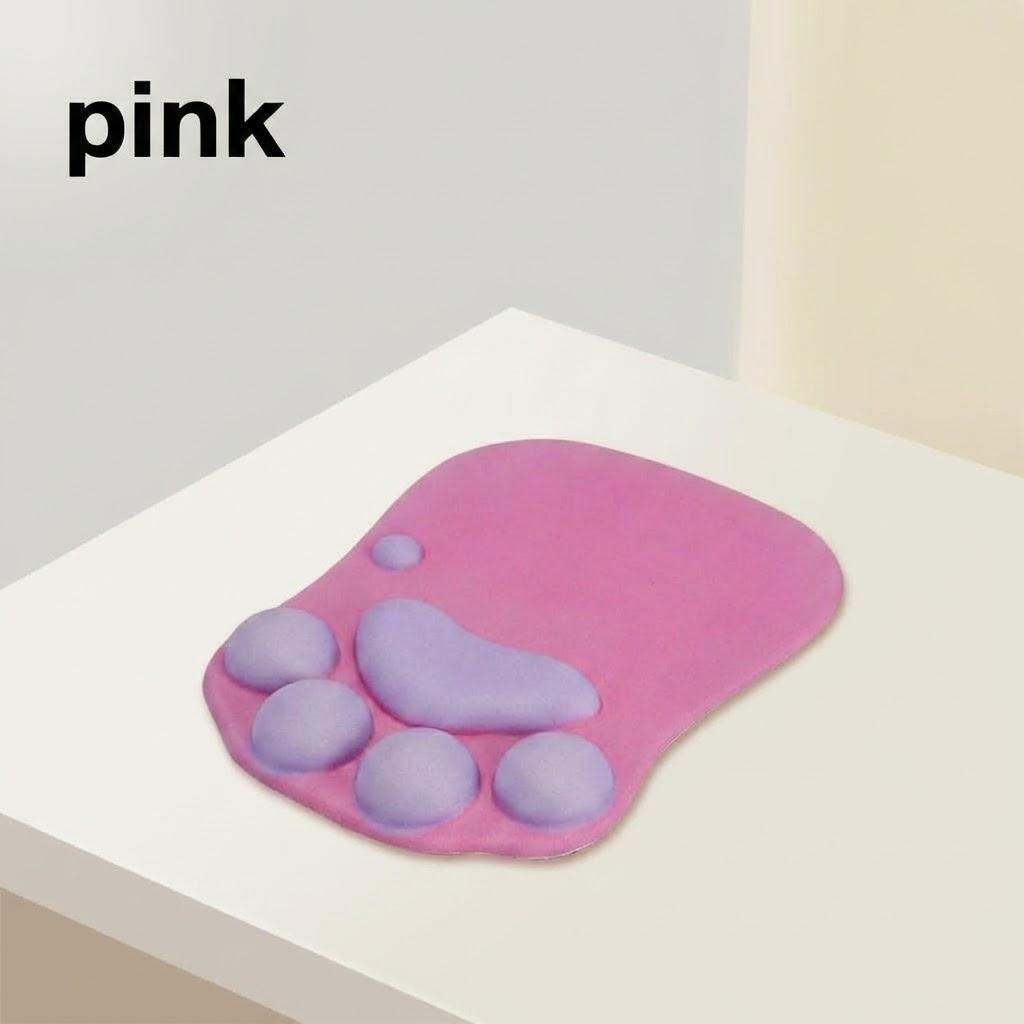 Cute Cat Paw Mouse Pad Silicone Wrist Rest for Computer Laptop Desktop Accessories Non-Slip Design Comfortable Gaming Mouse Mat