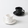 Ceramic Couple Water Cup Personalized Coffee Design Light Luxury High Aesthetic Value Office and Home Mug