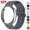 NEW Case+Strap for Samsung Galaxy Watch 8 Classic 46mm Silicone Watch Band Bracelet PC Case Protector Cover Shell Bumper No Film