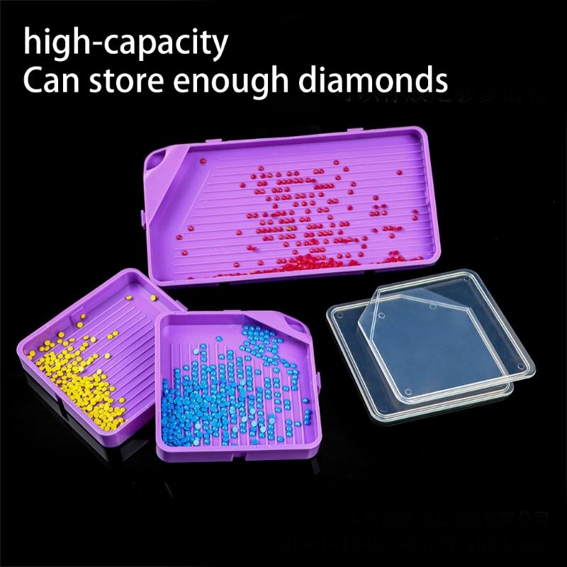3/5/10Pcs Small and Large Drilling Drawing Trays Stacking Drilling Art Trays for Drilling Drawing Accessories