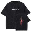 Manga ARISE Solo Leveling T-shirt Graphic T Shirt Vintage Washed Cotton Tshirts Short Sleeve Oversized Tee Men Women Clo860