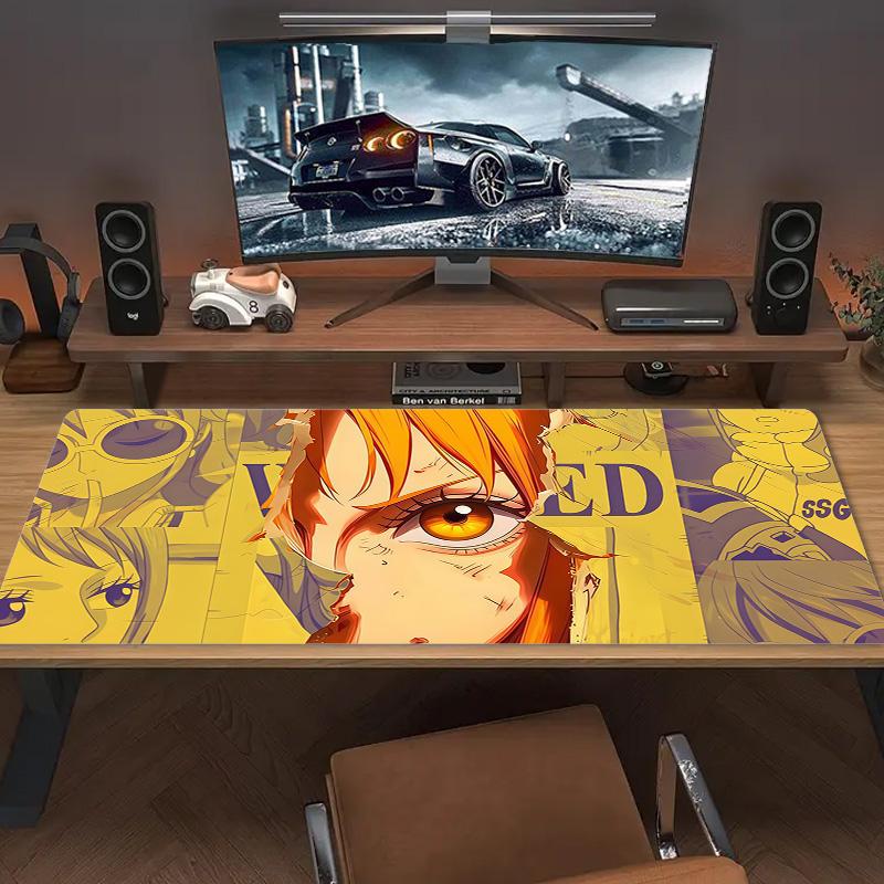 Nami Print Cushion Non-slip Laptop Tablet Big Mousepad XXL Mat Mini PC Playmat With Lock Edge