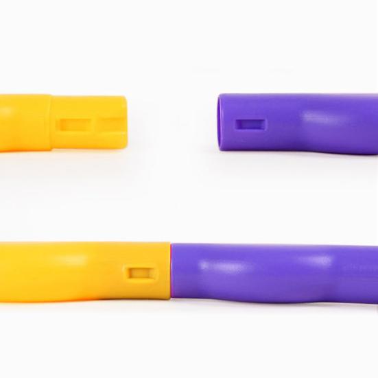 Cerchio Hula in Plastica Colorata Staccabile 50/60cm per Bambini Attrezzo Fitness Sportivo