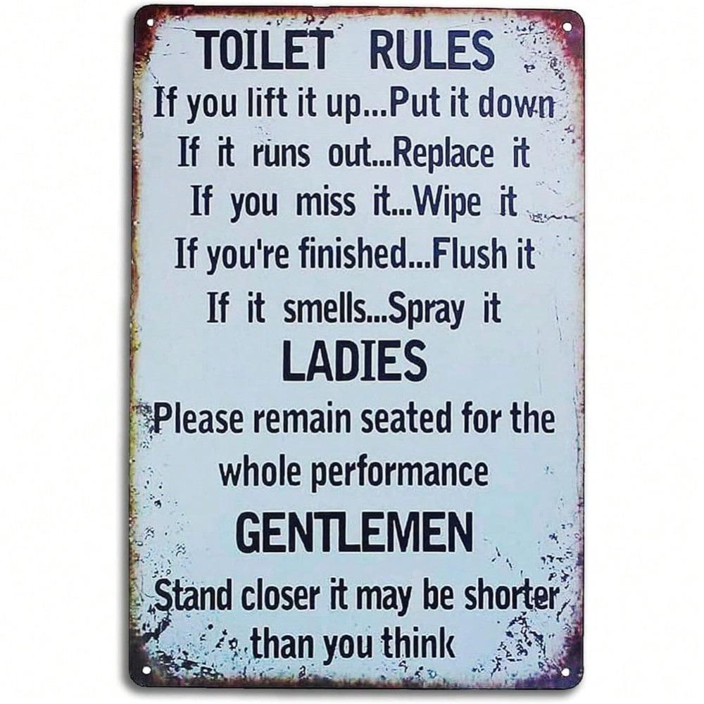 Modern Metal Wall Art Poster Tin Sign Plaque