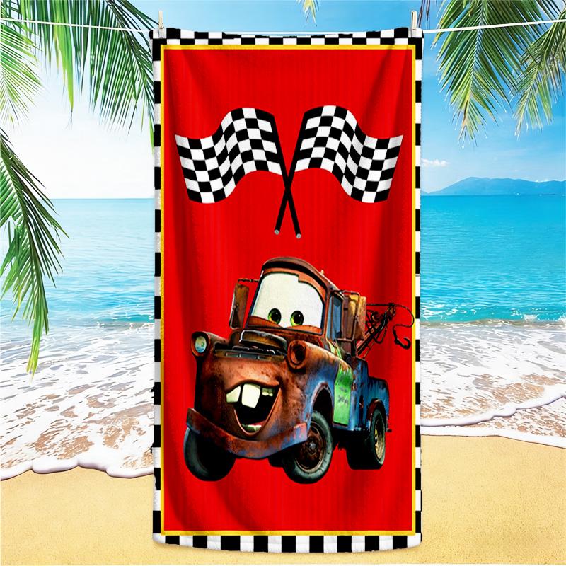 1pc Cars Movie Poster Race beach towel,quick drying absorbent beach towel,outdoor sports swimming beach towel,Soft and comfortable Y71812