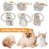 Transparente Aufbewahrungsbox für Katzenhaare Haustierfell Andenkenkapsel Aufbewahrungsbox für Tierhaare für DIY-Bastelarbeiten Gedenkgeschenk für Tierliebhaber