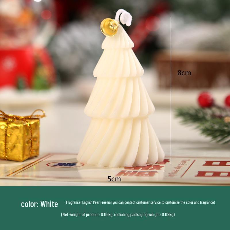 Christmas Spiral Scented Candle: Creative Home Décor & Photography Prop Souvenir
