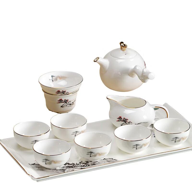 Northern Scenery Ceramic Tea Set