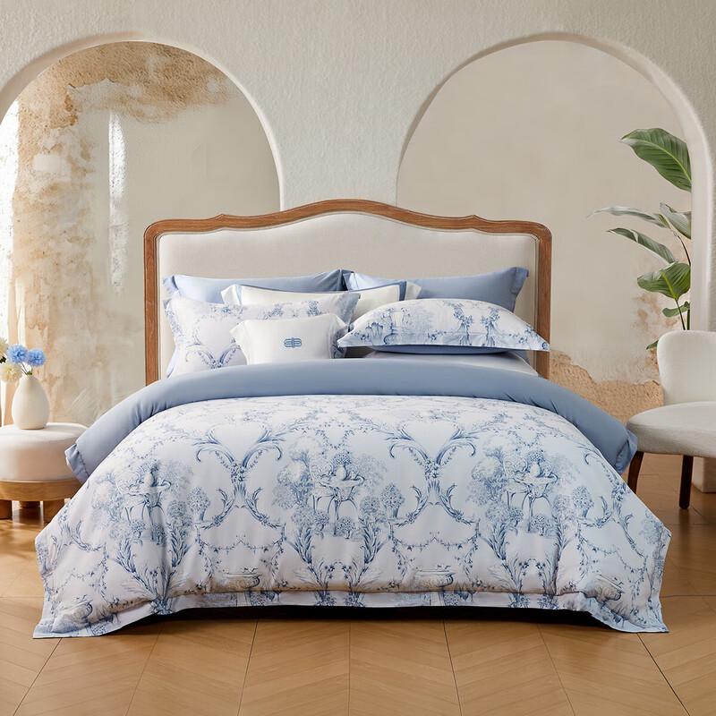 

Mercury Antibacterial Tussah Silk Blend 4-Piece Bedding Set