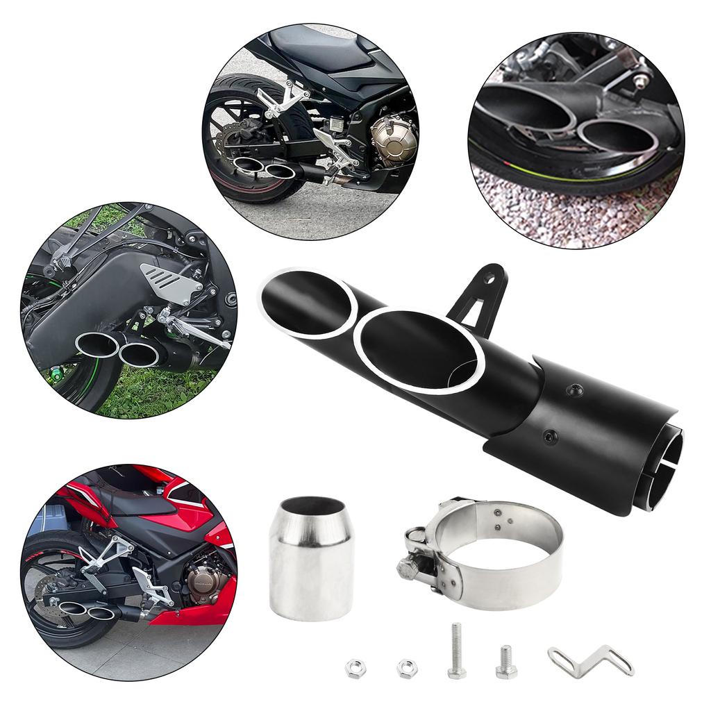 Motorcycle Exhaust Pipe 38-51mm Exhaust Tip 1.5-2" Inlet for Kawasaki Z650 Honda CBR 500 300R Yamaha FZ1 Dirt Bike Street Bike