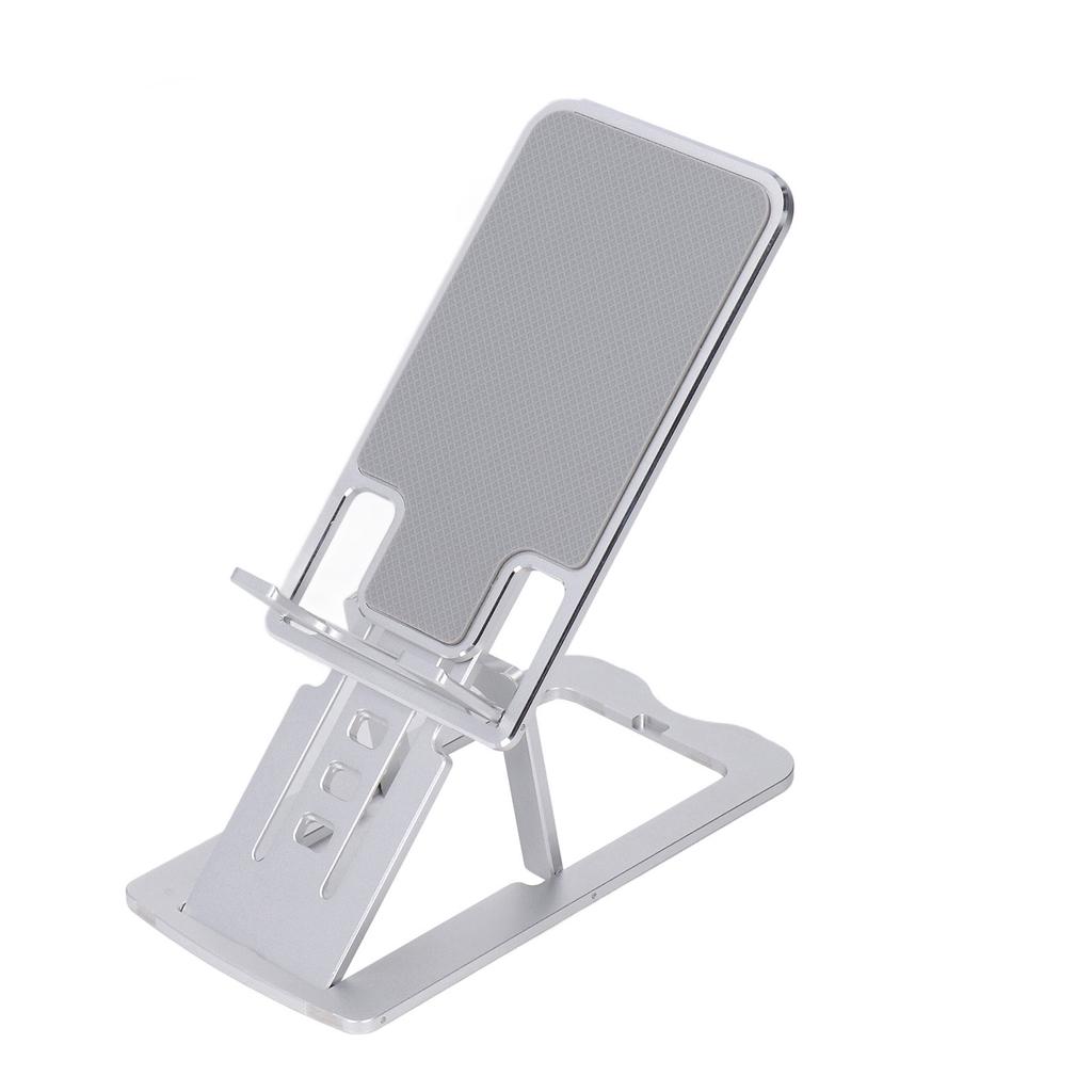 Phone Stand Foldable Portable Ergonomic 7 Angle Adjustments Bottom Silicone Aluminum Alloy Tablet Holder