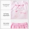 ASK JUNIOR Girls' Chinese Style Cheongsam Top & Wide-Leg Pants Set