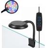 USB Aquarium LED Clip Lamp Flexible Bracket Multiple Modes Fish Tank Light for Small Aquatic Plant Tank Home Office Decor