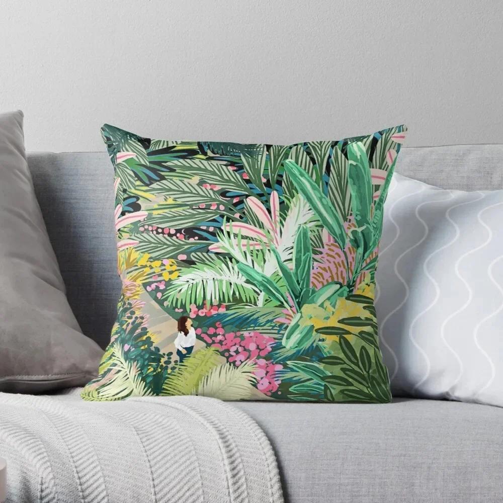 Office Decoration Cushion Cover Cartoon Character Style Life Scene Print Decoration Home Pillow Cover Square