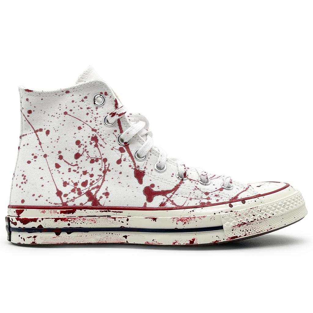 Converse 1970s Canvas Shoes Unisex High top White/Black/Red 162056C(Team131-1)