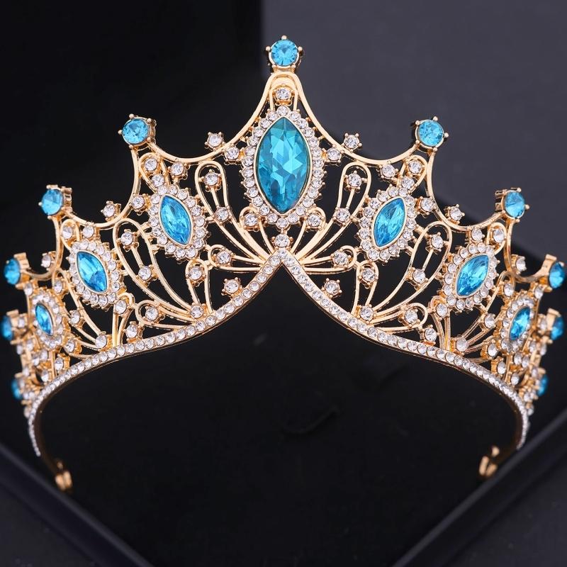 Baroque Crystal Tiaras and Crowns Headband for Women Party Bridal Wedding Hair Accessories Jewelry Crown Tiara Headband Gift